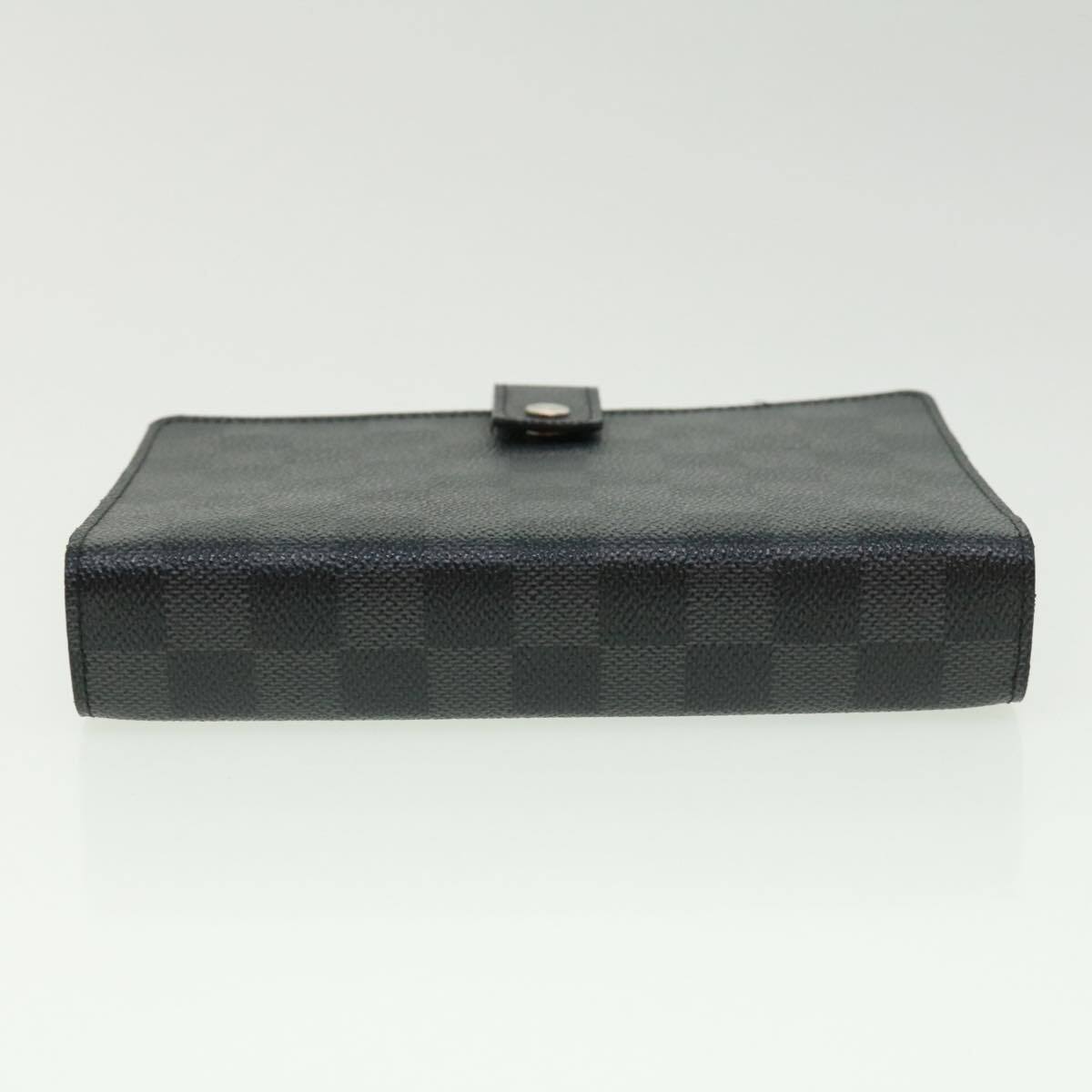 LOUIS VUITTON Damier Graphite Agenda MM Day Planner Cover R20242 LV Auth 32756 s l1200