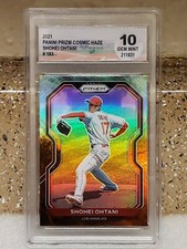 🤑SHOHEI OHTANI🤑2021🤑PRIZM🌟COSMIC🌟HAZE🌟GEM🌟MINT 1O