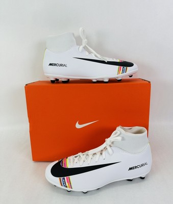 Nike Mercurial Superfly 6 Club FG/MG White Soccer Cleats US9