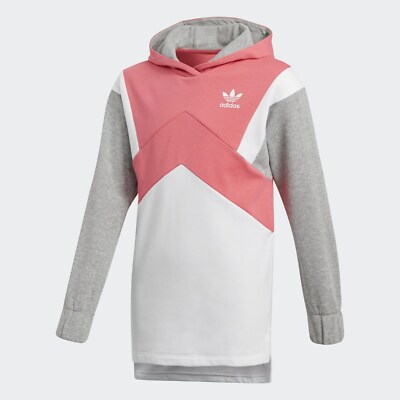 ADIDAS ORIGINALS French Terry Hoodie CY2340 PINK Girls 140 (9-10) NEW with TAGS!
