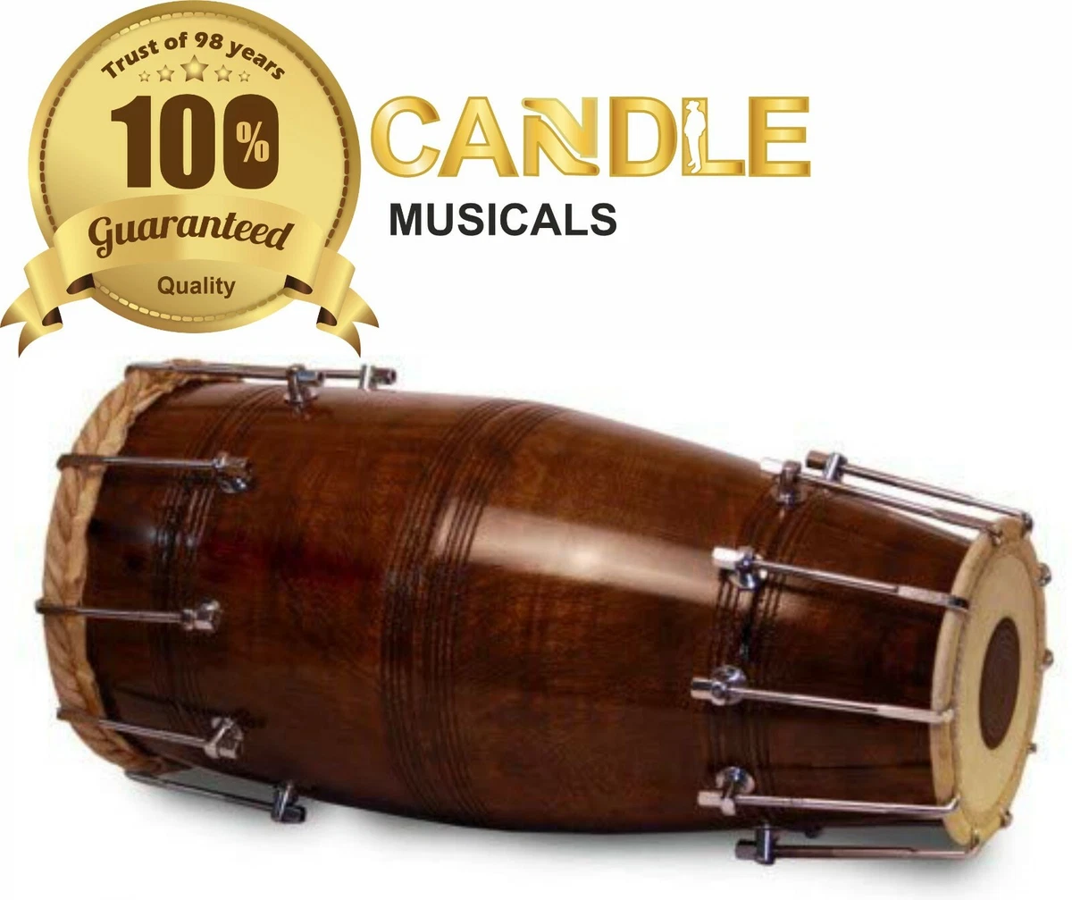 DHOLAK NAAL HAND MADE INDIAN SHESHAM WOOD SPECIAL SKIN eBay
