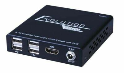  Vanco Evolution HDMI Extender with KVM and Power Over Ethernet (PoE) - EVEXKVM1