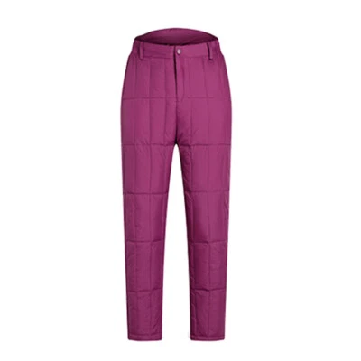 Women Men Winter Puffer Pants Padded Trousers High Waist Thick Thermal Outdoor - Bild 1 von 4