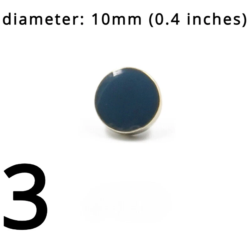 10pcs Round Buttons Sewing Craft Material for Overcoat Jacket Costume Decor DIY - Image 3 of 4