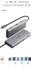 USB C Docking Station, 7 in 1 Docking Station 3 Monitors with Dual HDMI 4K 60Hz