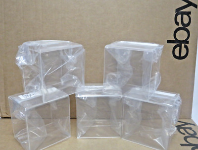 Lot 5 New Regis Acrylic Puck Display Riser  4'' x 4'' x 3.5''