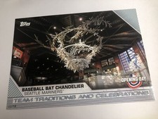 2020 Topps Opening Day Team Traditions Jumbo 5x7 Bat Chandelier Mariners 01/49
