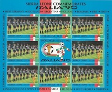Sierra Leone 1990- Commemorates Italia '90 (SCOTLAND Football Team) Sheetlet MNH