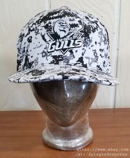 AHL SAN DIEGO GULLS HOCKEY MILITARY APPRECIATION CAMO HAT CAP SNAPBACK - 6TH MAN