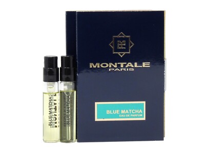 MONTALE PARIS BLUE MATCHA EDP 2.0ml .06fl oz x 3 COLOGNE PERFUME SPRAY SAMPLES