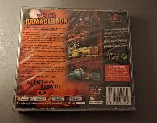 Playstation PS1 - Worms Armageddon Game. Brand New, Sealed. - 第 2/6 張圖片