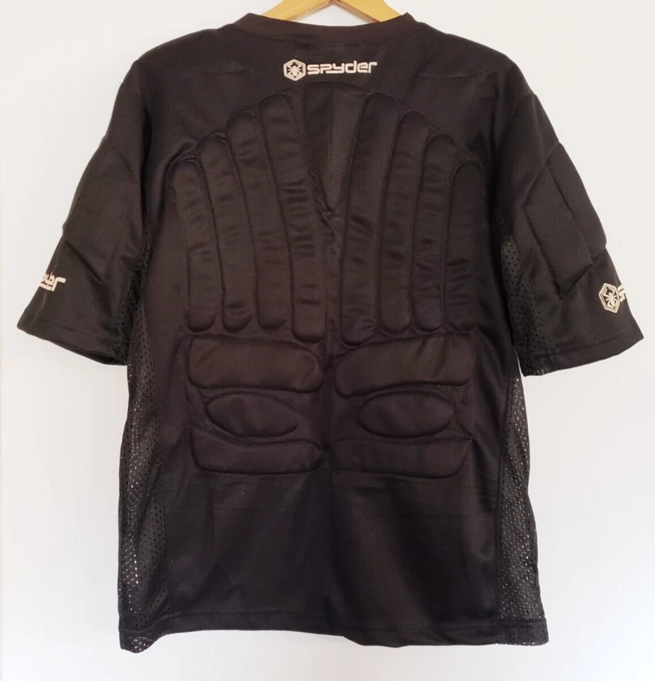 Camisa Spyder Bounce Paint Ball Juvenil Talla Grande Negra Acolchada Hombro Pecho Espalda Foto 2 de 4