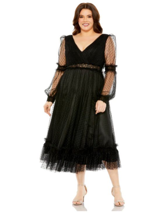 corset black wedding dresses Corset Off Shoulder Lace Puffy Sleeve Tulle Black Wedding Dress main image 0