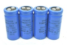 QTY 4 ~ SPRAGUE POWERLYTIC 36DX 2800-75DC 8613L 1401 MADE IN USA