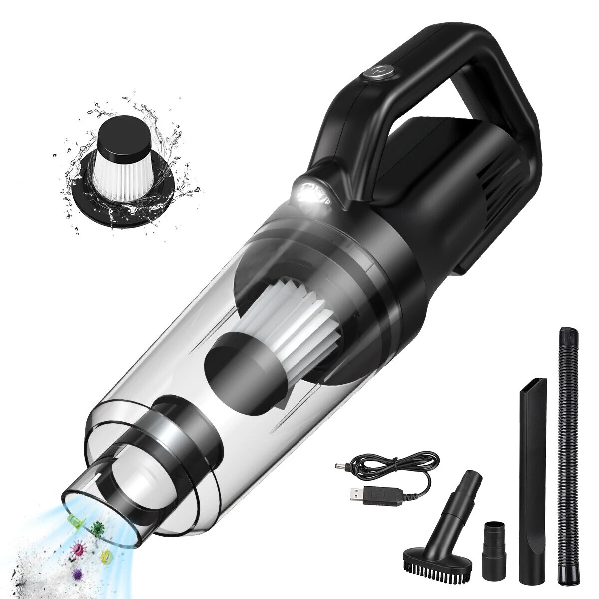Mini aspirateur portatif iMars 9000Pa 120W avec double recharge rapide