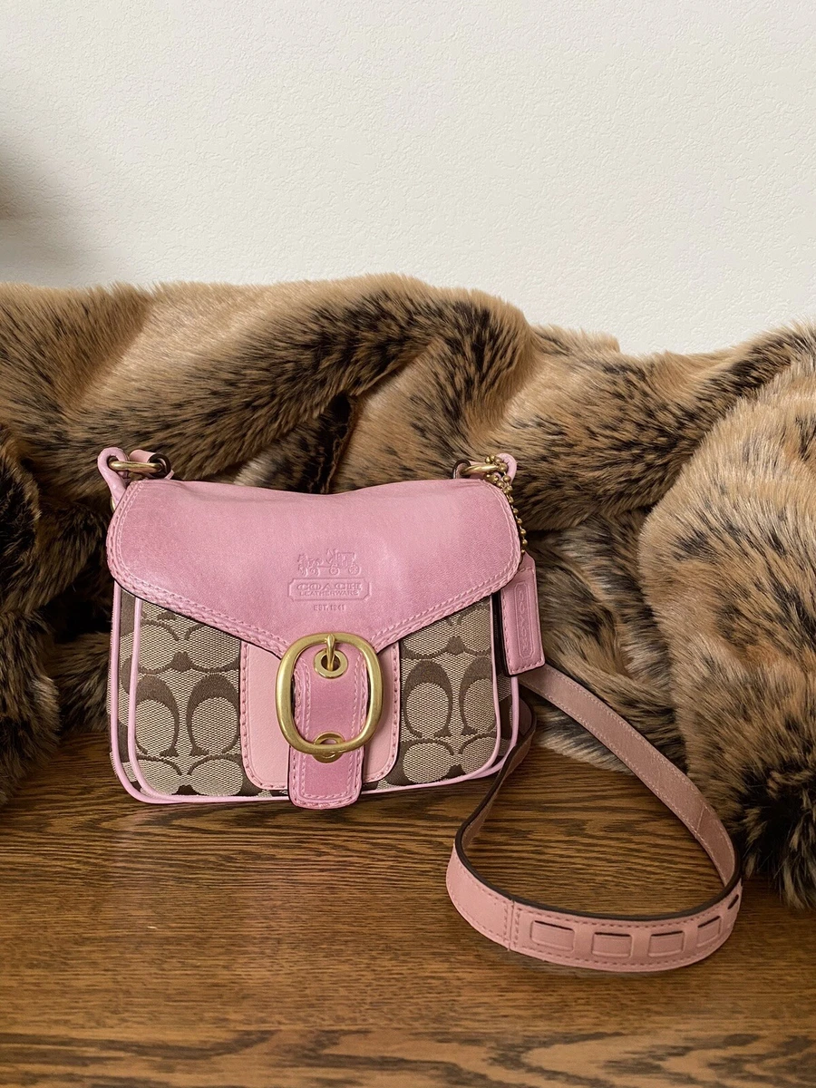 crossbody pink coach purse