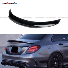 For 15-21 Mercedes Benz W205 C63 Sedan Gloss Black PSM Style Rear Trunk Spoiler