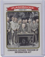 2023 Topps Heritage News Flashbacks #NF9 Freedom of Information Act