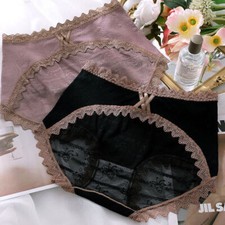 6Pcs Lot Womens High Waist Brief Panties Hipster Ladies Underwear Lingeries