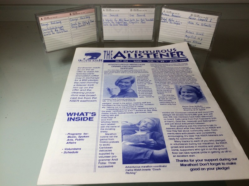 Visage Radio Archive (KSER)(July 1991) with KSER Station Program