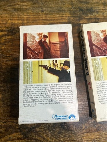 The Godfather Part II 2 (VHS 1979) 1st Print Gatefold No UPC - Picture 10 of 15