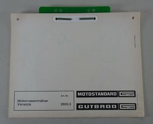Teilekatalog / Ersatzteilliste Gutbrod Motorrasenmäher Venezia