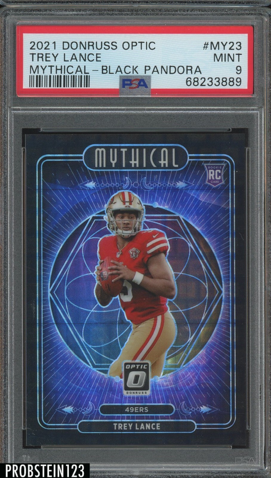 Trey Lance Panini Donruss Optic Mythical #MY23 Black Pandora