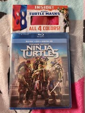 Teenage Mutant Ninja Turtles (Blu-ray, 2014, w/All 4 Turtles Masks)