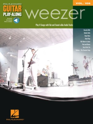 Weezer Sheet Music Guitar Play-Along Book and Audio NEW 000700958