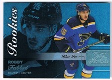 2015-16 FLEER SHOWCASE FLAIR BLUE ICE PARALLEL #ROW 0 - SEAT 51 ROBBY FABBRI 199