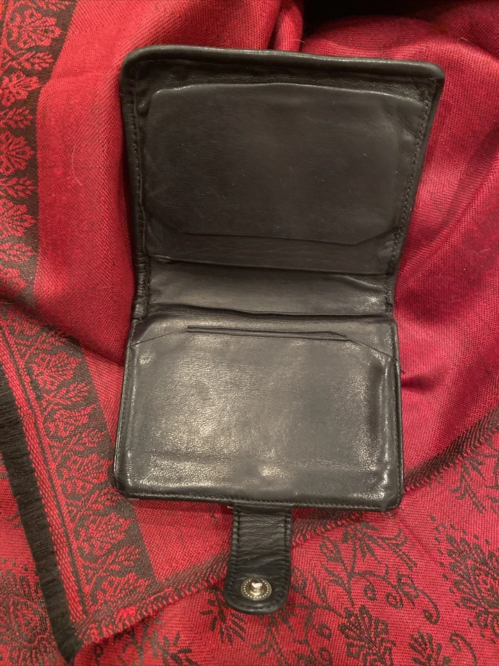 IMPRESIONANTE CARTERA MONEDERO DE CUERO VINTAGE BOTTEGA VENETA ITALIA Foto 4 de 4