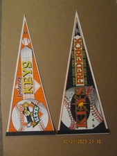 Carolina Leagie Frederick Keys Vintage 1999 & 2000 Team Logo Baseball Pennants