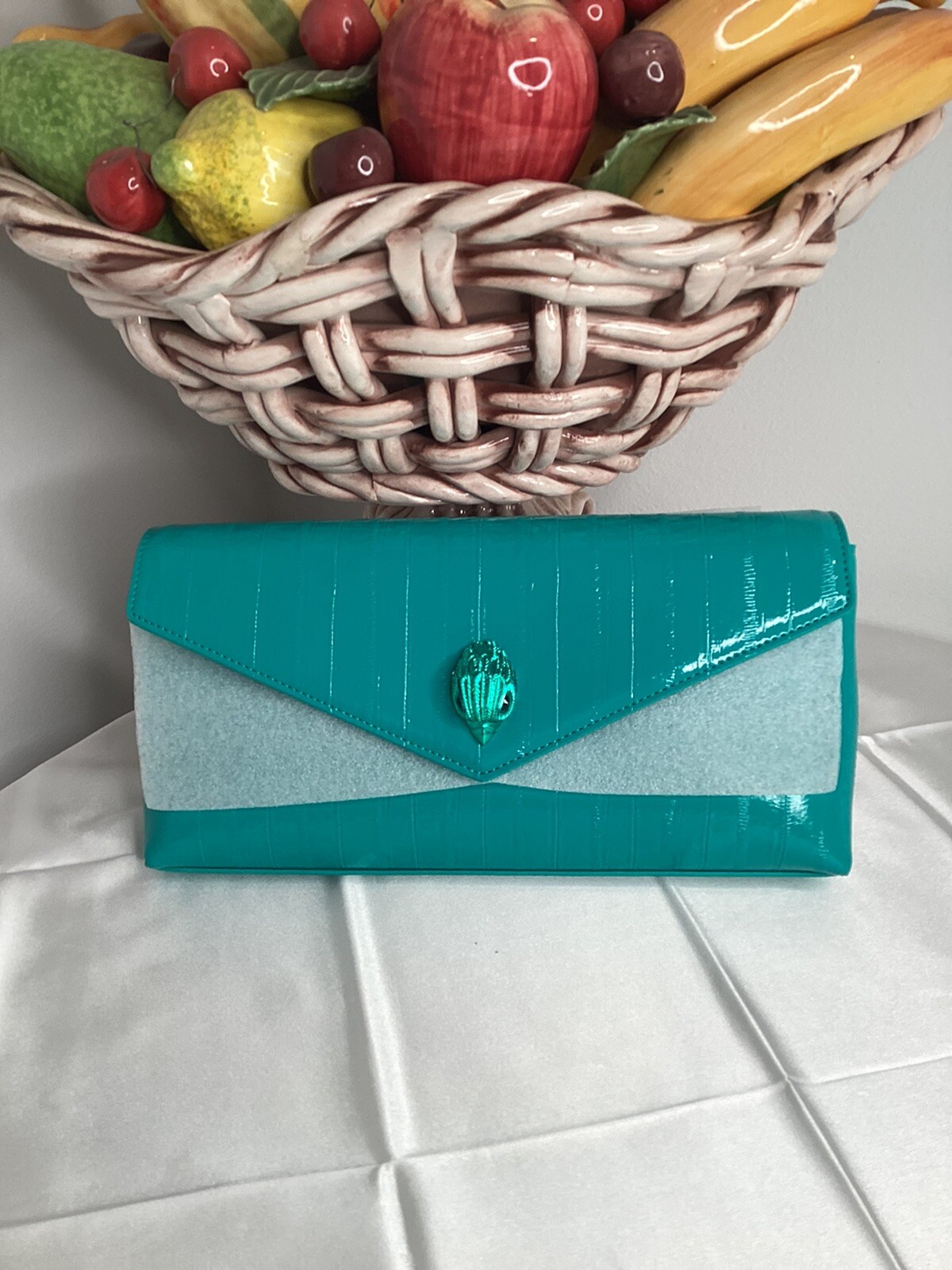 kurt geiger Shoreditch Leather Envelope ClutchKURT GEIGER LONDON image 3