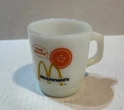 Vintage McDonald's fire king milk glass coffee mug