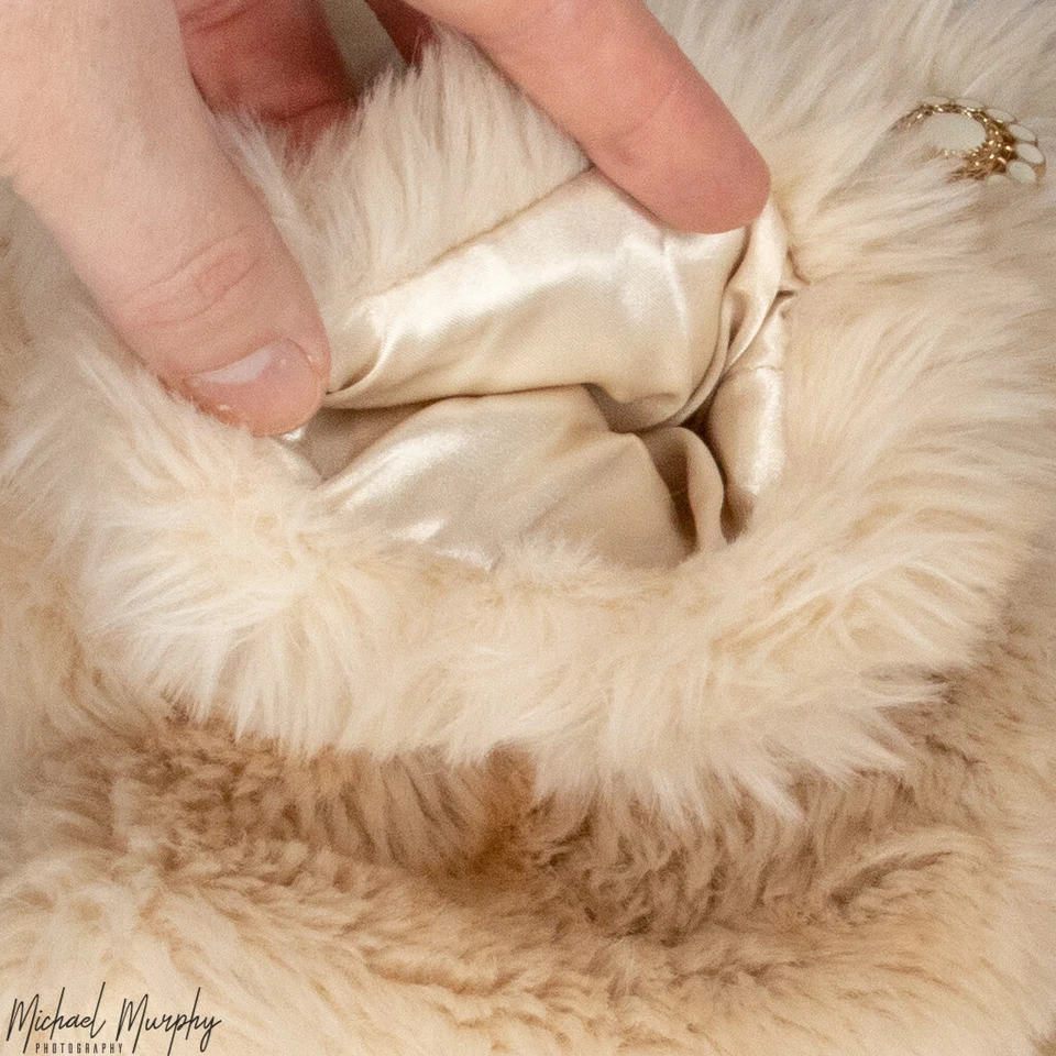 Baby GAP девочек искусственного меха куртка слоновой кости кремовый бежевый размер M/L (4/5) - Изображение 3 из 4