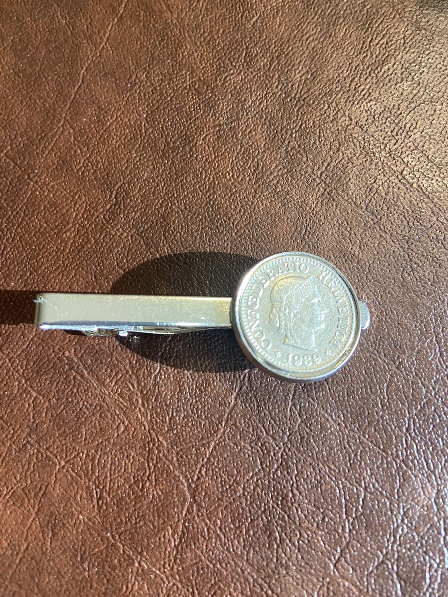 coin tie clip