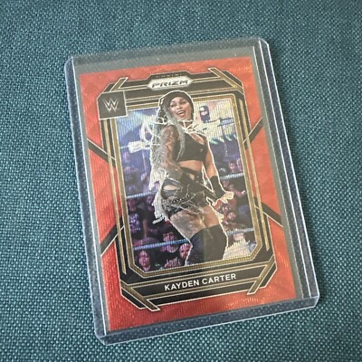 2023 Panini Prizm WWE #118 Red Wave - Kayden Carter Card