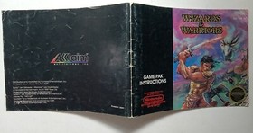 Wizards & Warriors (Nintendo NES) con manuale, custodia di ricambio, PCB blu *LEGGI*