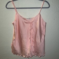 Vtg Miss Elaine Said Fifth Avenue Pink Sleep Wear 2pc Small USA Union Made