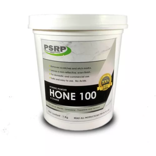 psrp hone 100grit 1kg honing / cleaning powder for travertine, marble, limestone image 1