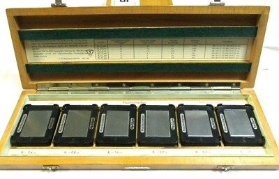 MASSI Oberflächen Vergleichsplatten 6tlg Flachschleifen Ra 0,4 bis 10 μm H45424