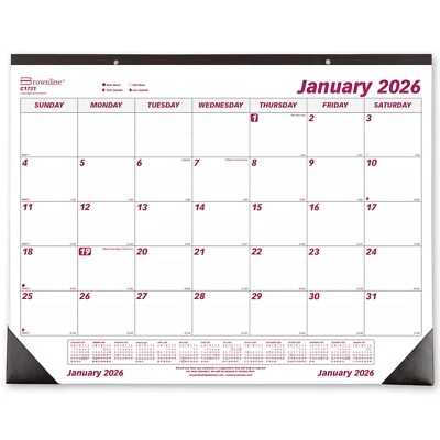 2026 Brownline C1731 Desk Pad Calendar, 17 x 22", January through December 2026