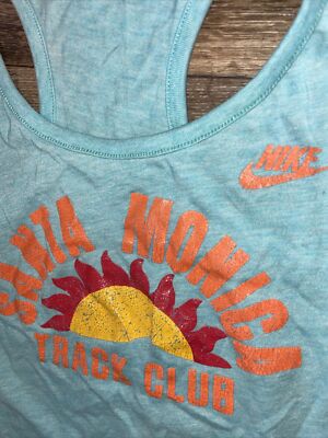 Nike tank top Santa Monica track club distressed men's large gray