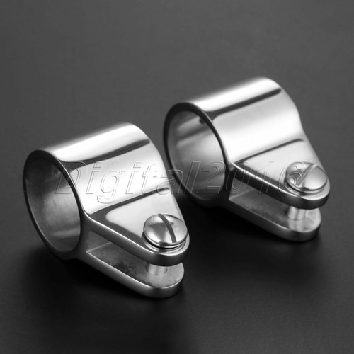 2x 25mm 1" Canopy Boat Yacht Jaw Slide Bimini Top Fittings 316 Stainless Steel - Picture 4 of 10