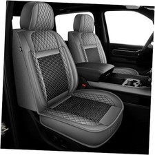 Fit for Dodge Ram 1500 Seat Covers 2002-2024 Full Set 5 Seats  117 Black Grey