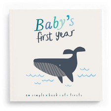 Lucy Darling Baby Memory Book - Little Captain Nautical First Year Journal Album
