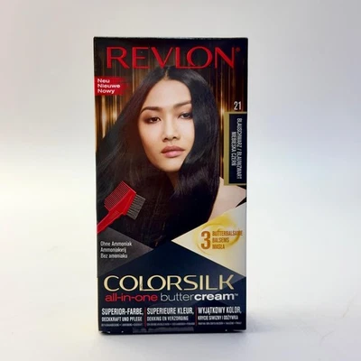 Revlon Colorsilk all in one Buttercream Hair Color 2 x 21/12BB Blue Black - Bild 1 von 4