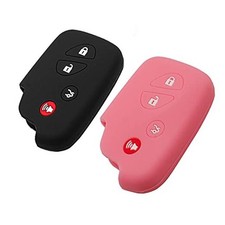 Silicone Key Fob Cover Fit for Lexus RX350 ES350 IS250 GX460 LX570 Black Pink