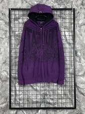 Tapout Vintage Cyber Y2K Rare Purple Zip Hoodie Y2K MMA Ed Hardy Affliction Vibe