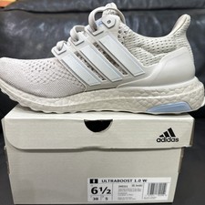 adidas UltraBoost 1.0 Women's Sneakers Grey/White/Blue, Size 6.5